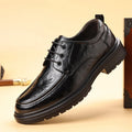 2026 Spring Autumn New Dress Shoes for Men Lace Designer Fashion Leather Shoes Male Black Business Casual Platform Shoe Man