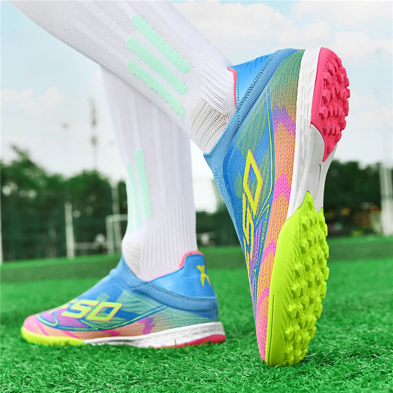 T29 Pro Mens Soccer Shoes Outdoor TF/FG Training Football Sneakers Non-slip Youth Turf Soccer Cleats Chuteira Campo 35-45