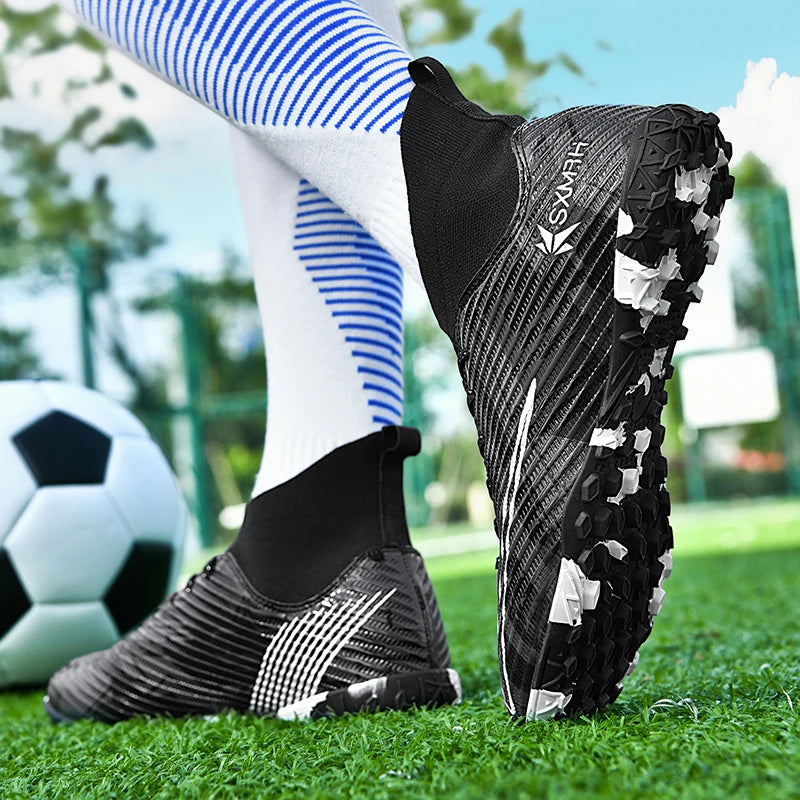 Double Star Authentic Men's Football Boots, Teenager & Student Adult TF Turf Cleats, Professional Sports Match Special Training