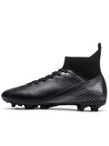 Full Protection AG FG Football Boots Woven PU Fabric TPU Wear Resistant Sole Stable Grip for Junior Football Players