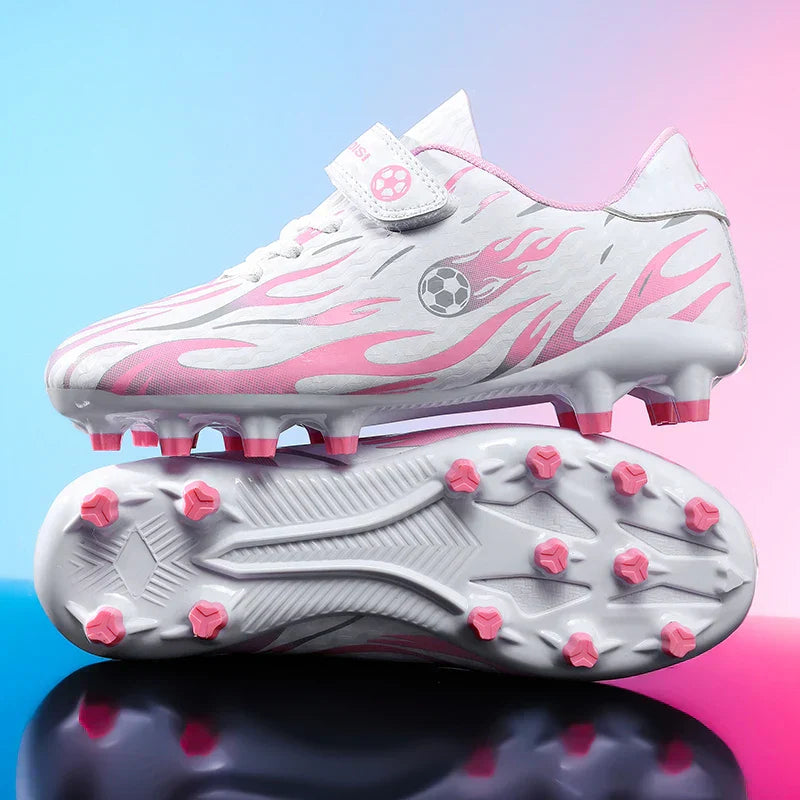 Children's Soccer Shoes Lightweight Football Sneakers Kids Sports Shoes Outdoor Non-Slip Futsal Shoes Boys Girls Training Shoes