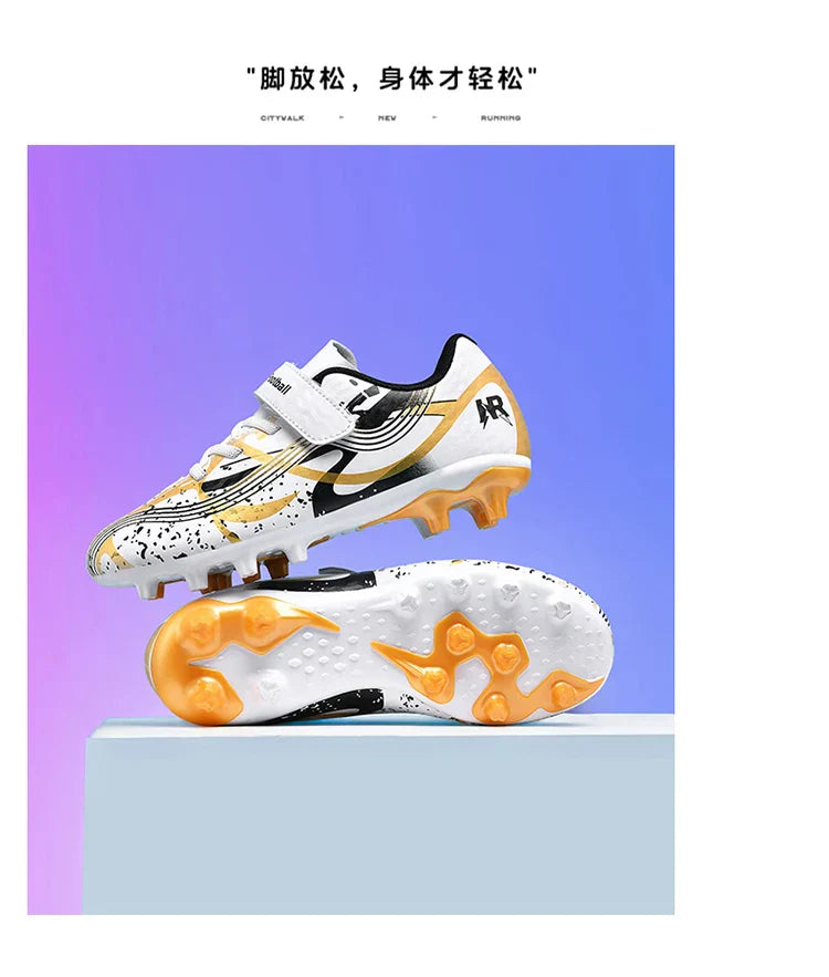 New Men Kids Professional Soccer Shoes Grass Boys Ultralight Football Boots Match Training Shoes Cleats Non-Slip Drop Shipping