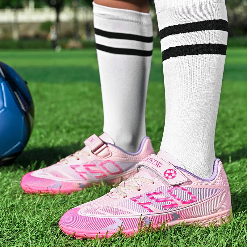 New Kid Match Boys Football Boots Sneakers Professional Non-Slip Sports Shoes Match Soccer Shoes Outdoor Comfortable Unisex