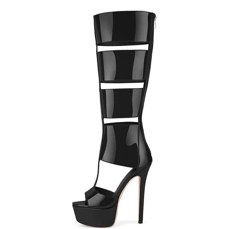 Sexy high heel platform women sandal boot strap peep toe party sandal