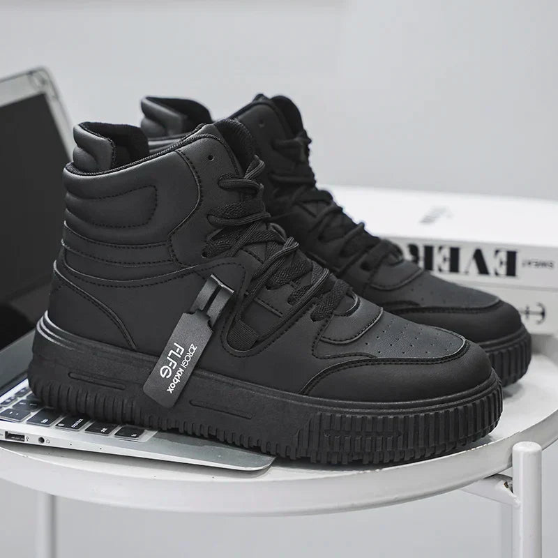 New Fashion Men's Sneakers Soft Comfortable Non Slip Wear Resistant Sole Daily Casual Men Shoes Preppy Winter Skate Ankle Boots