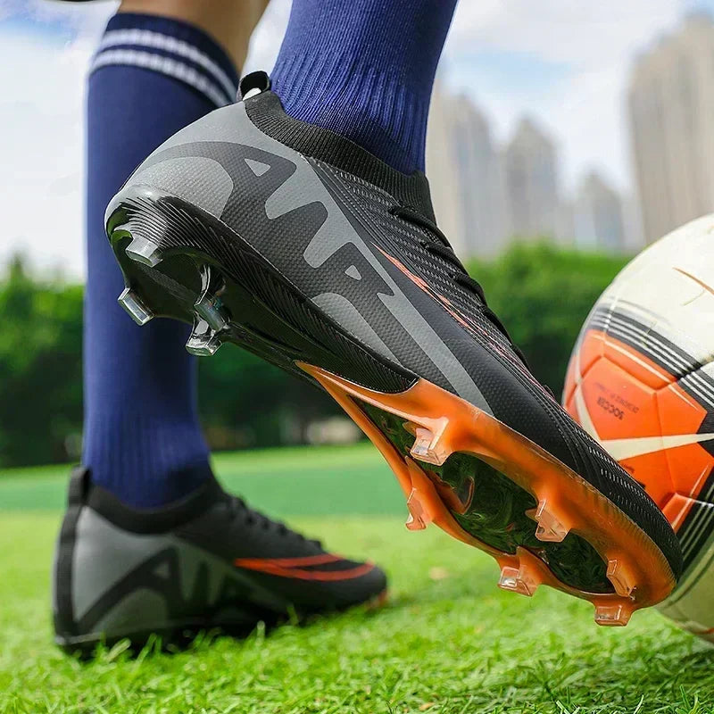 Men Football Boots Non-Slip Grass Training Sport Ultralight Soccer Shoes Unisex Outdoor Sports Shoes Breathable Drop Shipping