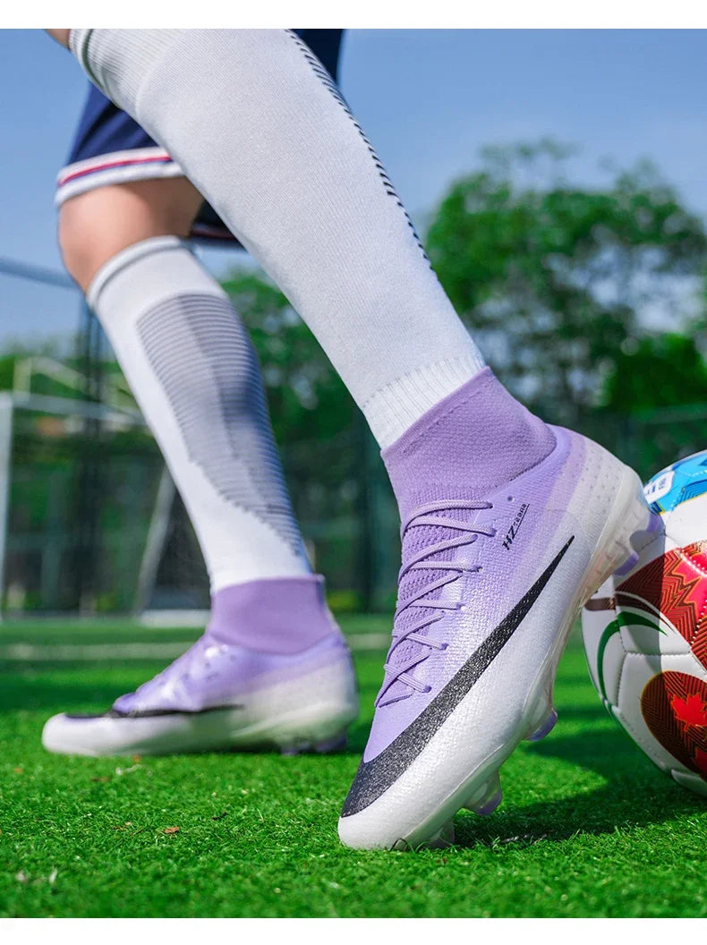 New Men Football Boots Women Professional Soccer Shoes Hot Sale TF/FG Sneakers Unisex High-quality Futsal Cleats Ultralight