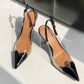 Fashion Heart Design Women Pumps Sexy Pointed Toe Clear High Heels Wedding Prom Shoes PVC Transparent Sandals Party Pumps