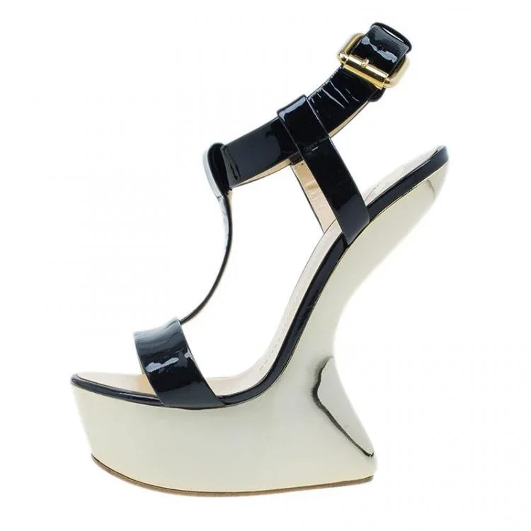 Strage Style T Strap Sandals Sexy Pointed Toe Solid  Accept Customized Size35-46 New Arrivals Fashion Women Runway Shoes