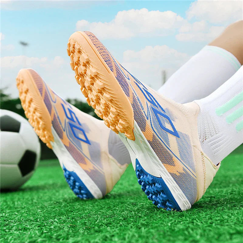 New Men Football Boots Outdoor High-top Soccer Shoes Cleats Hot-selling Grass Match Indoor Sneakers Non-Slip High-quality