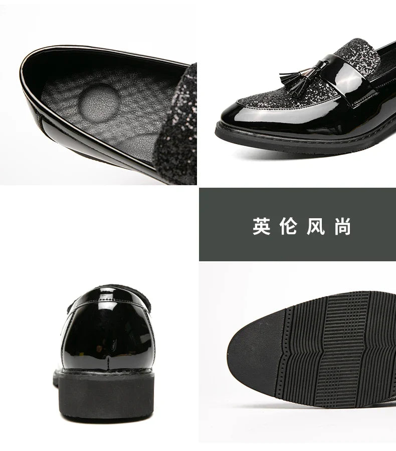 Classic men dress shoes lace up shoes for men plus size point toe business casual comfortable men formal shoes for weddin