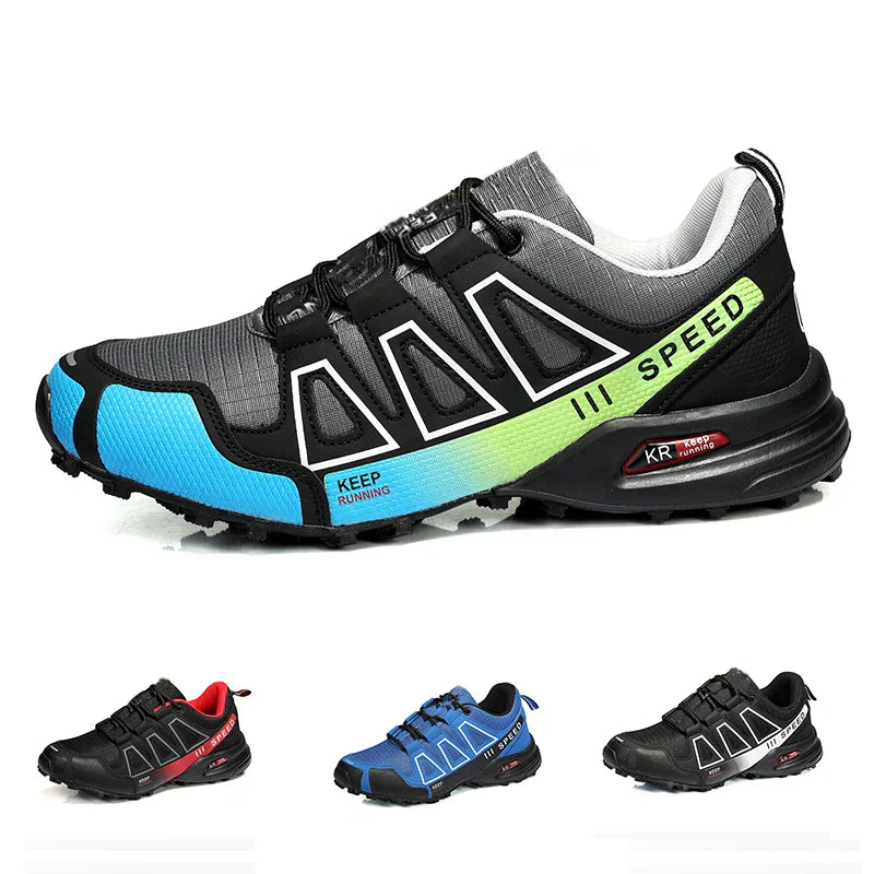Men‘s Waterproof Hiking Shoes Outdoor Trainers Lace-up Climbing Shoes Women Trekking Sneakers Anti-slip Hunting Tactical Sneaker