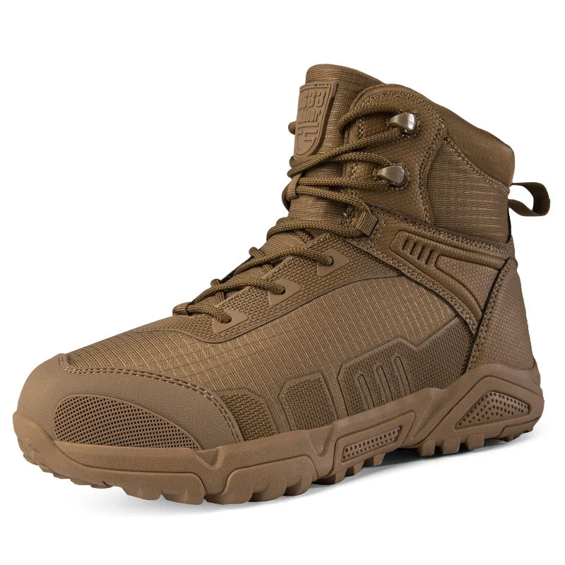 Men Tactical Boots Male Army Shoes Waterproof Ultrallight Work Training Hiking Boots Outdoor ShoesWomen Mid-Calf Warrior Boots
