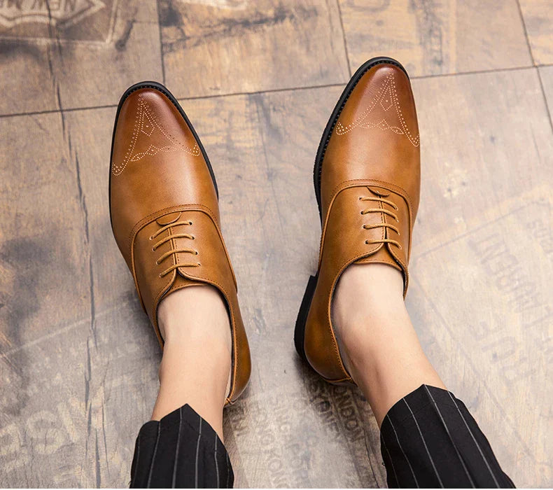 Wedding Shoes For Men Slip On Loafers Trend Tassels Leather Shoes Male Men’s Dress Shoes Business Shoes Men British Style Formal