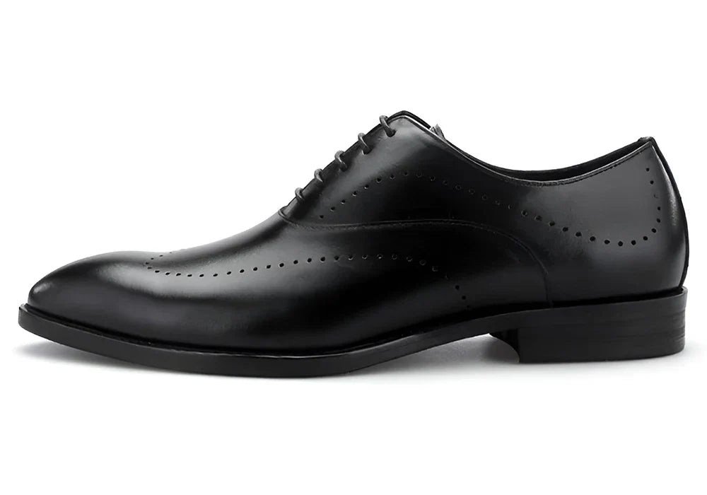 Full-Grain Leather Formal Derby Shoes for Men Daily Wear Business Oxford Dress Shoes