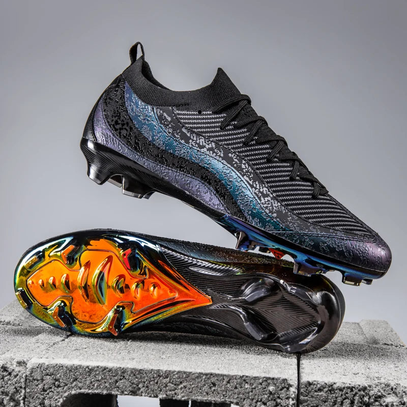 Men's Football Shoes Top Quality Soccer Field Cleats Fast Football Tennis Boots Electroplated Sole Soccer Society Sneakers New