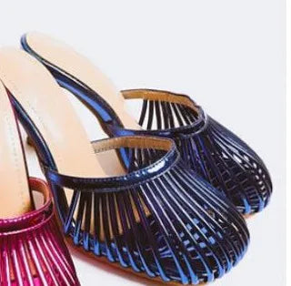 2026 New Sexy Women's Open Toe Mule Sandals - Slip On Stiletto Heels for Wedding/Party, Summer Breathable Comfort Dressy Shoes