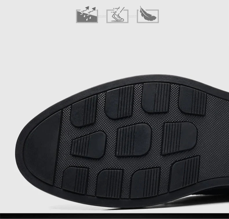 Spring Autumn New Black Dress Shoes for Men Business Designer Cow Leather Shoes Male Fashion British Style Casual Shoe Man