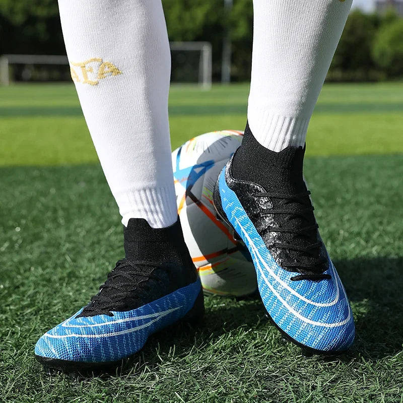 Men Soccer Shoes Studded TF/FG Field Society Students Training Cleats Football Shoes Boy Sports Sneaker Resistant Football Boots