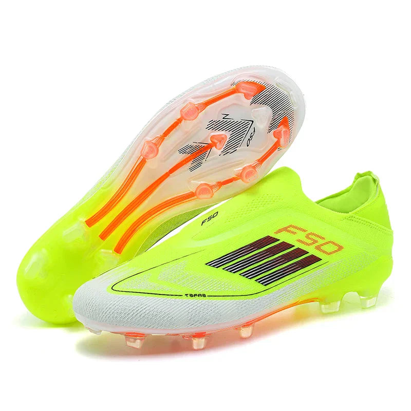 Men Football Boots Training Breathable Drop Shipping Match Sport Cleats Soccer Shoes FG Ultralight Long Spikes Indoor Sneakers