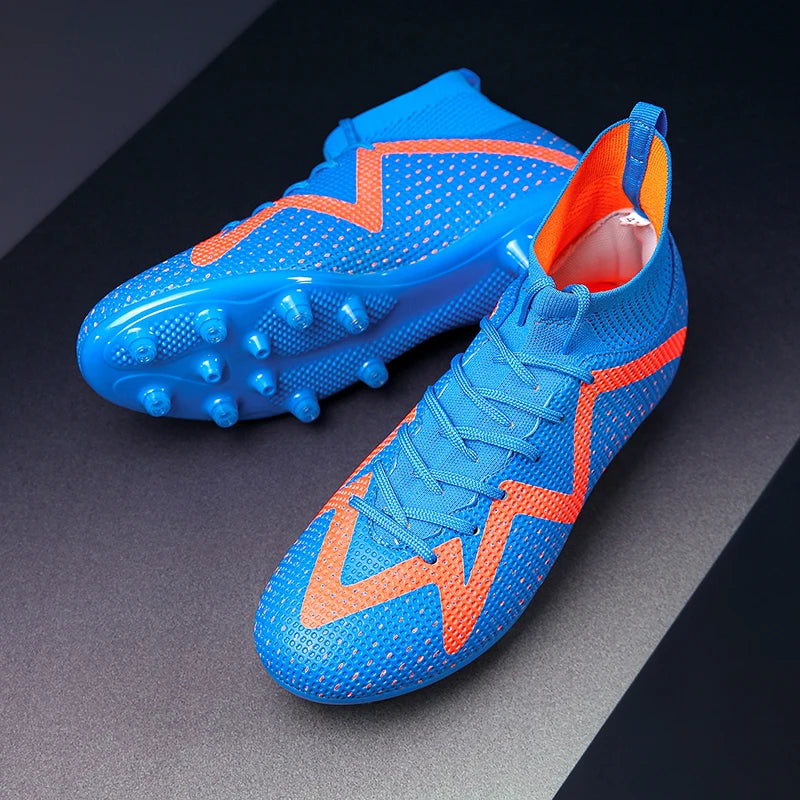 All Age Soccer Training Shoes Minimal Stylish Solid Seamless Upper Flexible Sole Sweat Resistant Soft Insole Outdoor Match Cleat