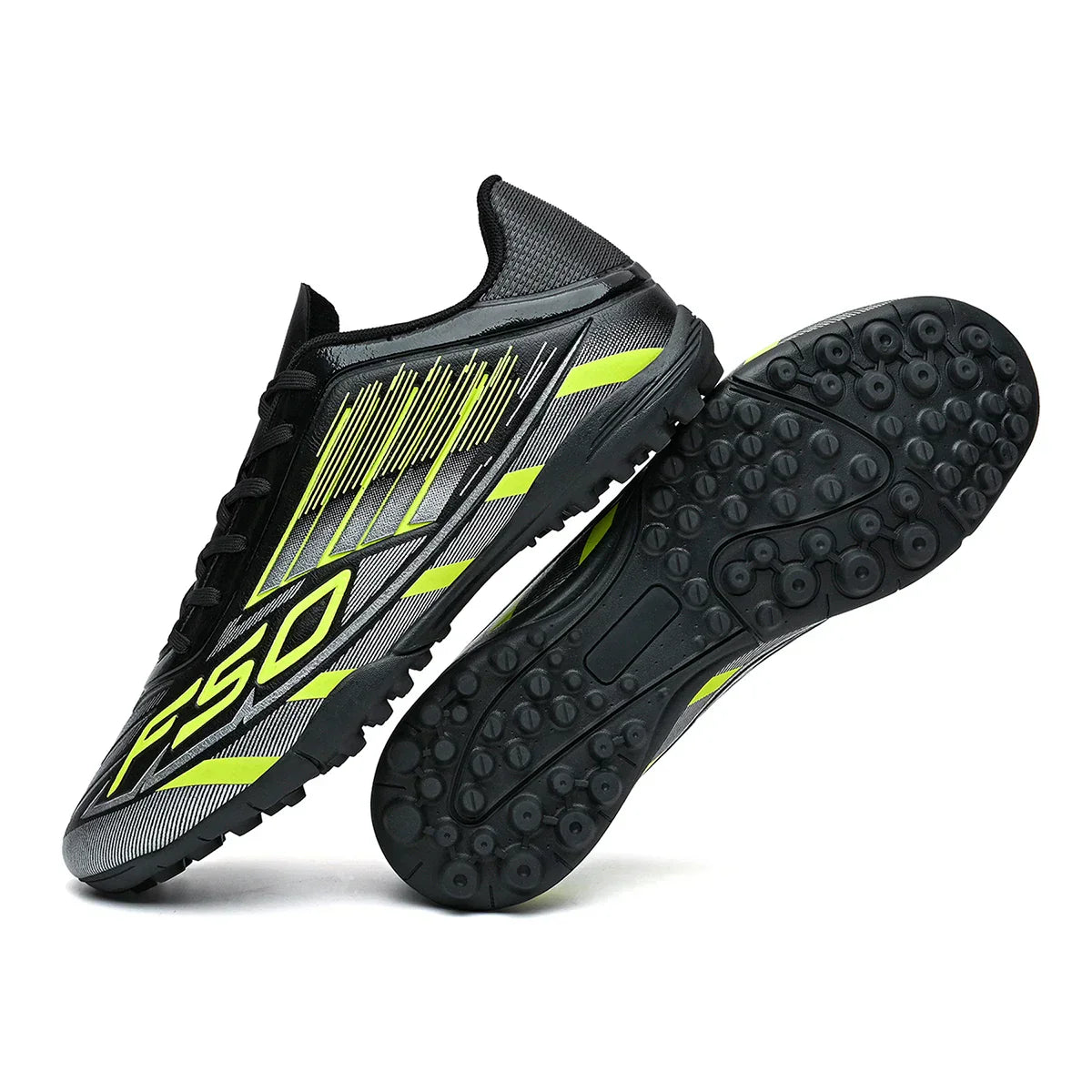 TF Soccer Cleats Men Women Kids PU Synthetic Upper Rubber Outsole Wear-resistant Non-slip Training Shoes