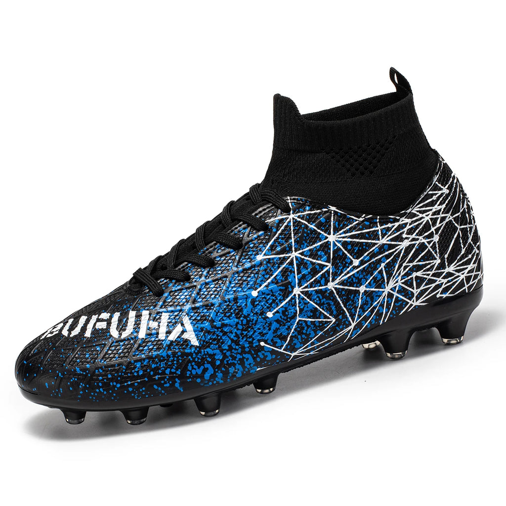 AG FG Professional football shoes Lightweight PU Composite Fabric TPU Wearproof Sole Non-slip Unisex Outdoor Sports Footwear