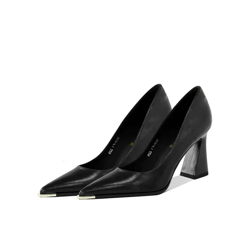 Retro Pointed Toe High Heels Women's 2025 Spring and Autumn New Versatile Professional Single Shoes