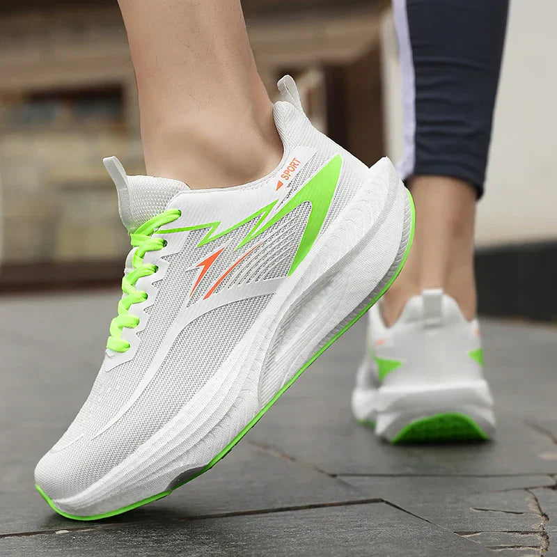Men Sports Running Shoes Marathon Air Cushion Breathable Lightweight Comfortable Women Outdoor Athletic Sneakers Jogging Tenis
