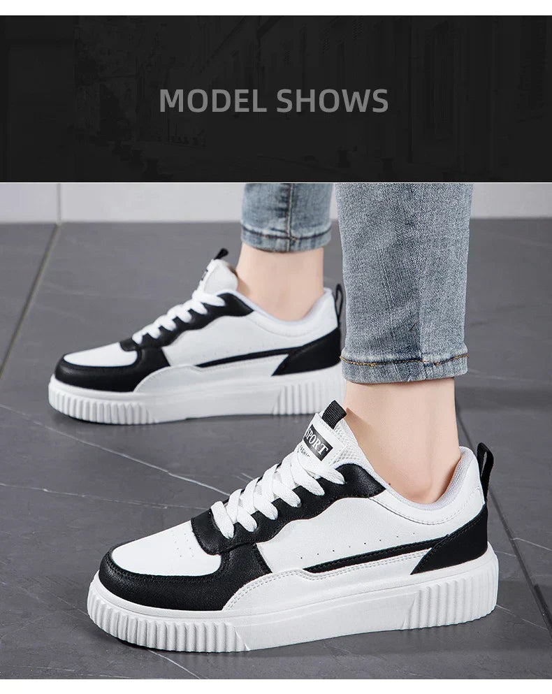 Fashion Women Casual Shoes Breathable Walking Flat Shoes Sneakers White Female Footwear Sports Running Outdoor Walking For Men