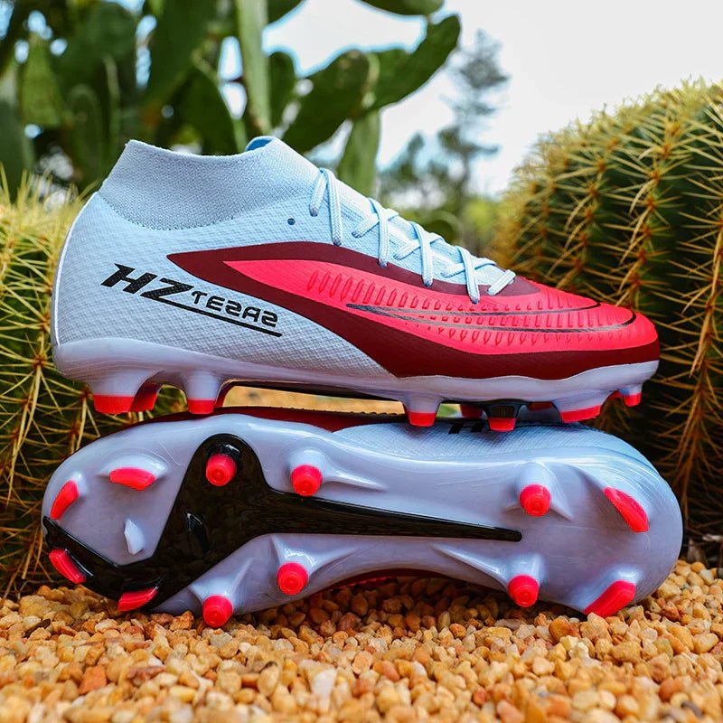 New Men Football Boots Training Breathable Cleats Adult Outdoor Non Slip Match Long Spikes Soccer Shoes Sport Boys Comfortable