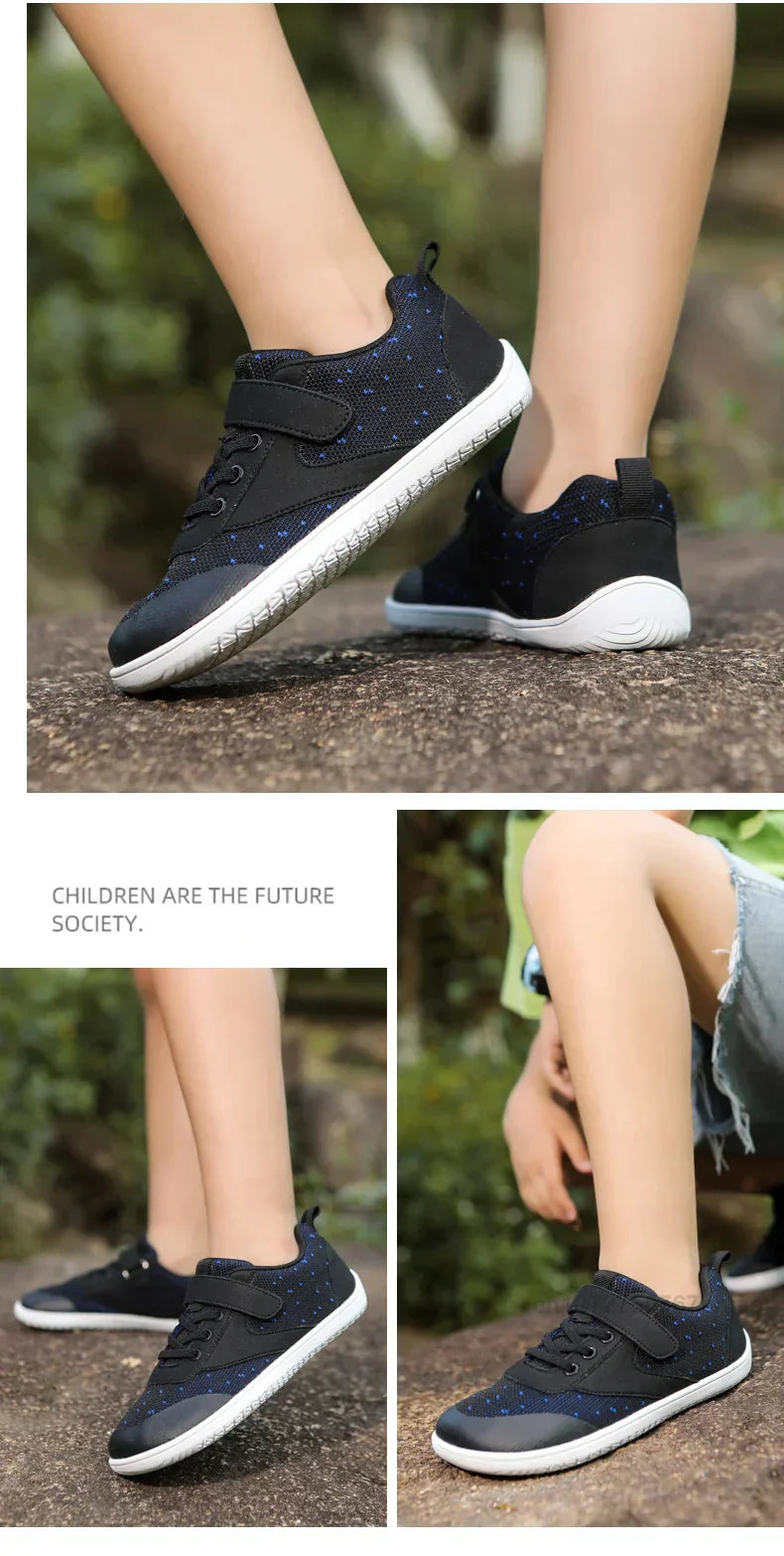 New Boys Girls Sneakers Kids Wide Barefoot Shoes  Naturally Splay Shoes Toddler Little Big Kid