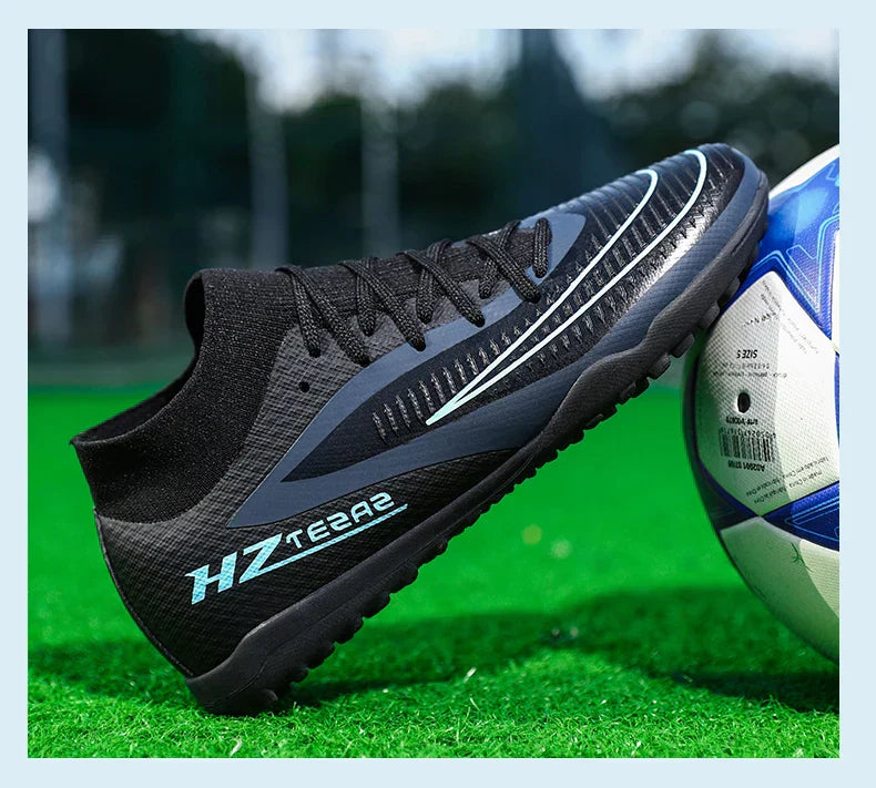 New Men Soccer Shoes Sport Outdoor Football Boots Training Boys Breathable Cleats Adult Long Spikes Non Slip Match Comfortable