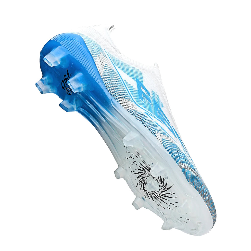 Classic AG/FG football shoes，TPU Wear-resisting Long Studs，PU Mixed Fabric Upper，Non-slip Comfortable for Kids Outdoor Football