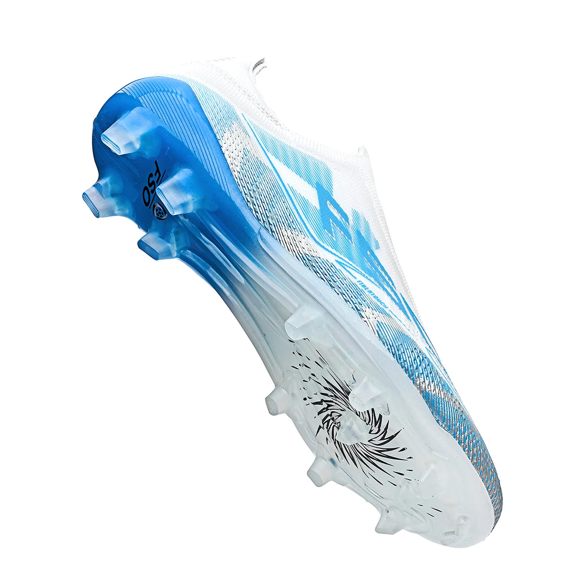 Classic AG/FG football shoes，TPU Wear-resisting Long Studs，PU Mixed Fabric Upper，Non-slip Comfortable for Kids Outdoor Football