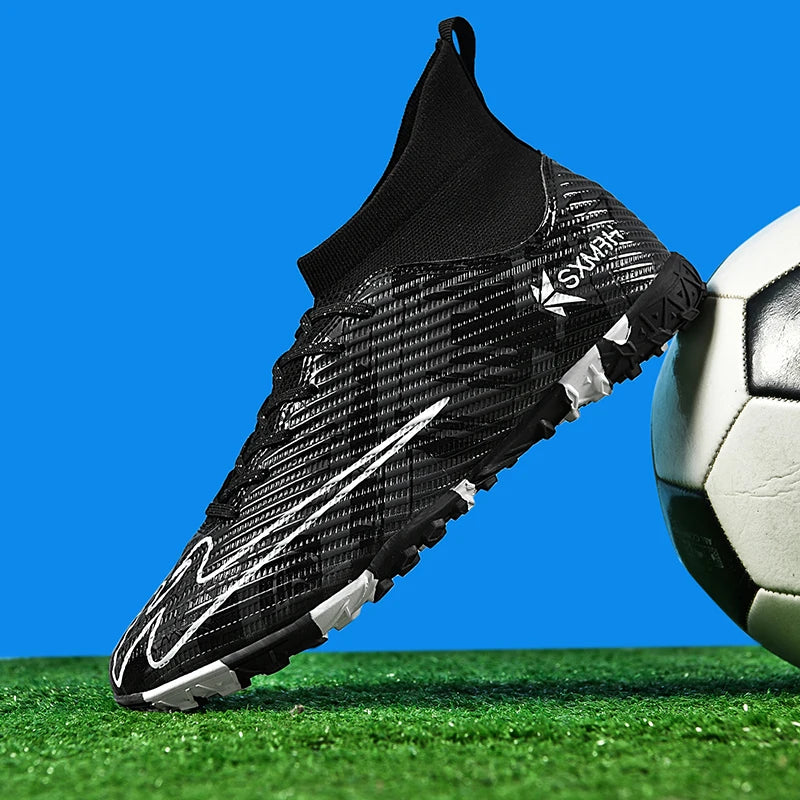 Double Star Authentic Men's Football Boots, Teenager & Student Adult TF Turf Cleats, Professional Sports Match Special Training