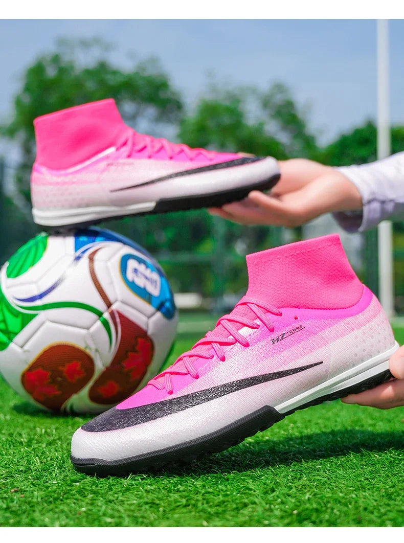New Men Football Boots Women Professional Soccer Shoes Hot Sale TF/FG Sneakers Unisex High-quality Futsal Cleats Ultralight