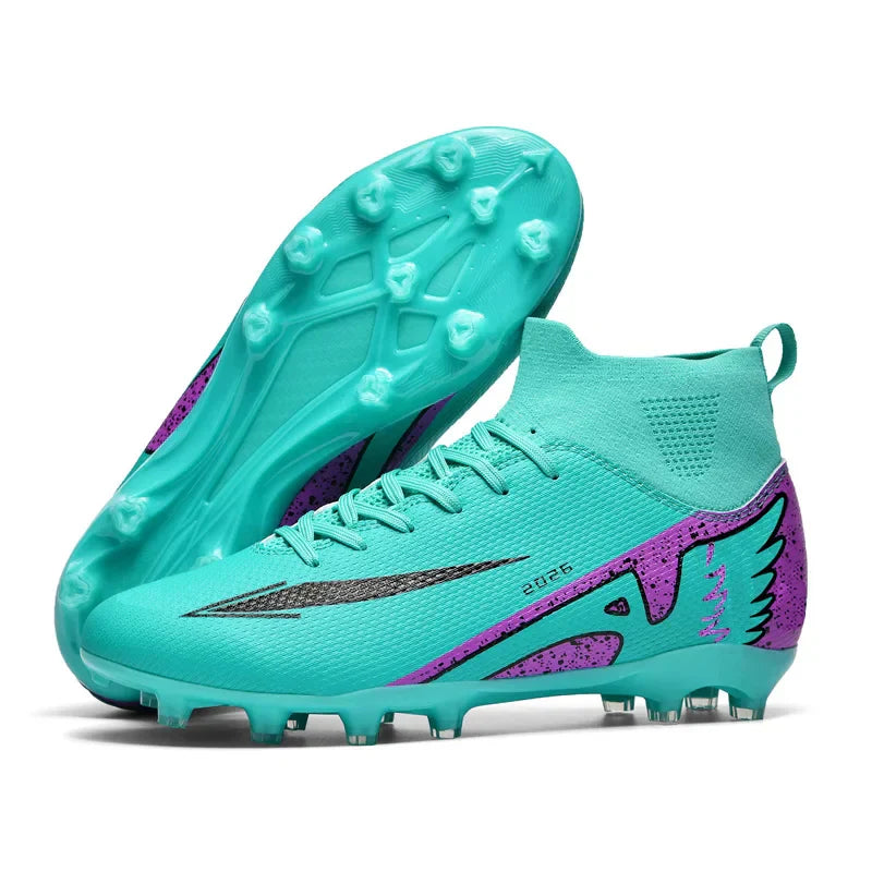 New Men Soccer Shoes High-quality Indoor Football Boots Sports Shoes Futsal High Ankle Non-Slip Outdoor Ultralight Non-Slip