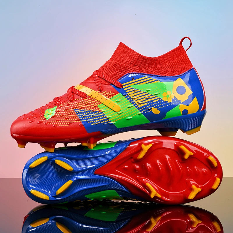 New Professional Men Football Boots Society Soccer Shoes Cleats Indoor Football Field Boot Original Training Fast Chuteira Campo
