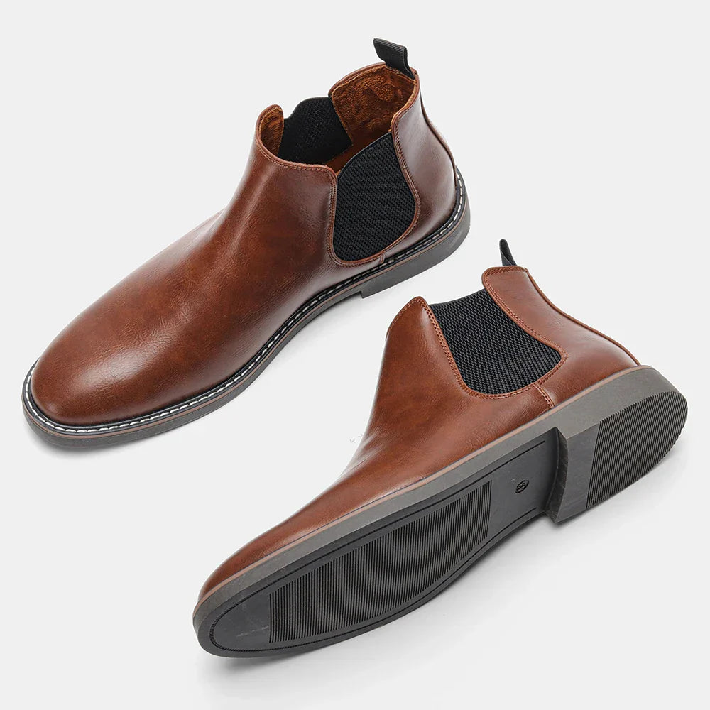 40~46 Men Chelsea Boots Brand Retro Comfortable Fashion Men Boots