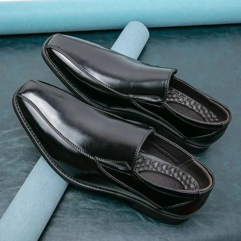 Casual Business Leather Shoes Men Loafers Formal Wedding Shoes Leisure Party Office Flats Men's Social Dress Moccasins