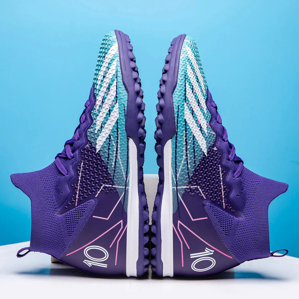 New competition-level football shoes, universal for men and women, professional game training sports shoes, short studs, crushed