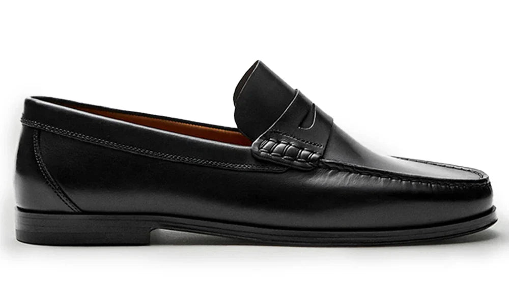 Vintage Calf Leather Loafers Breathable Slip on Moccasins Driving Designer Casual Cowhide Shoes for Men