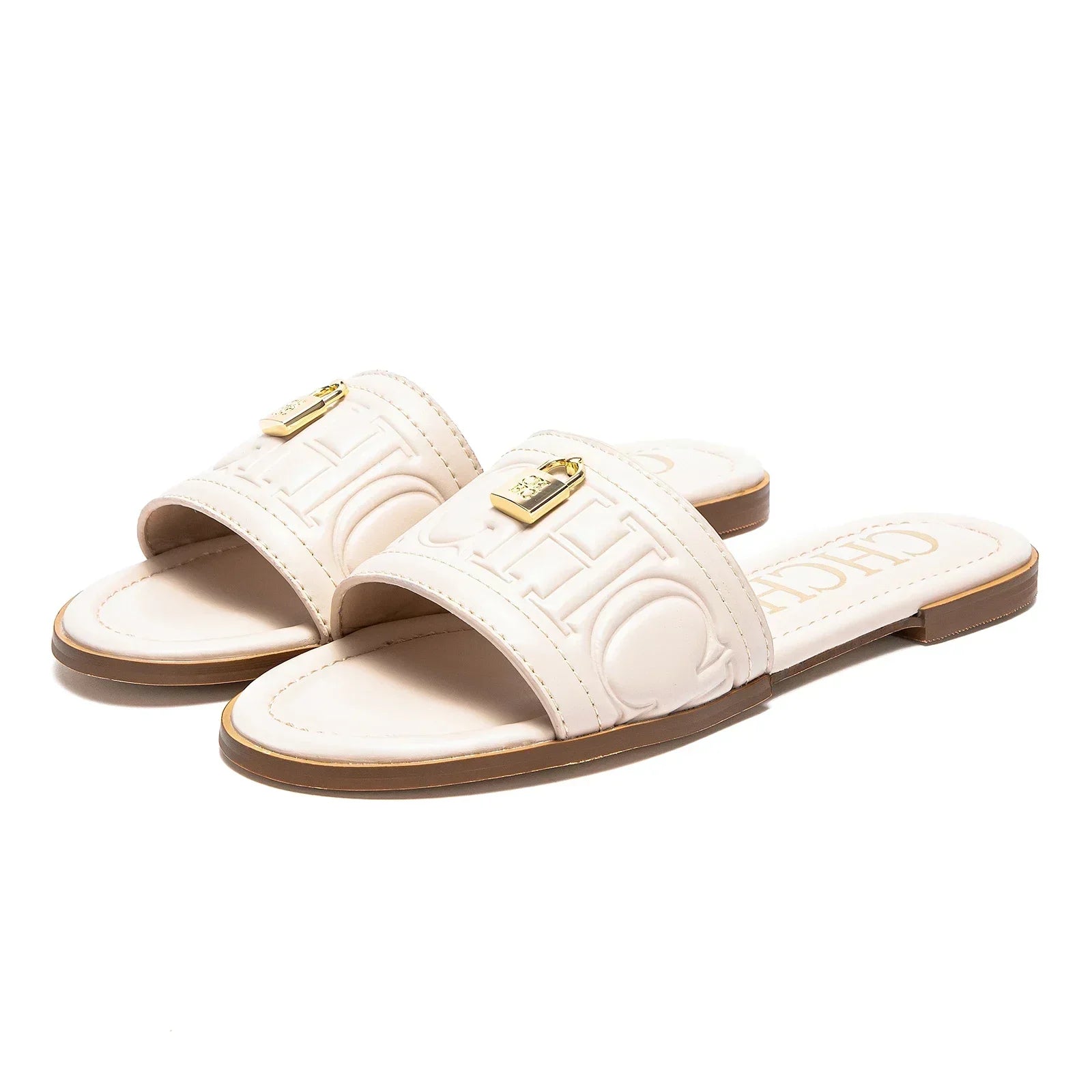 Woman Flat Shoes Summer New Solid Color Embossed Sandals Simple Fashion Slippers For Girl Students Shoes