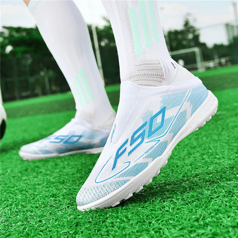 New Men Football Boots Outdoor High-top Soccer Shoes Cleats Hot-selling Grass Match Indoor Sneakers Non-Slip High-quality