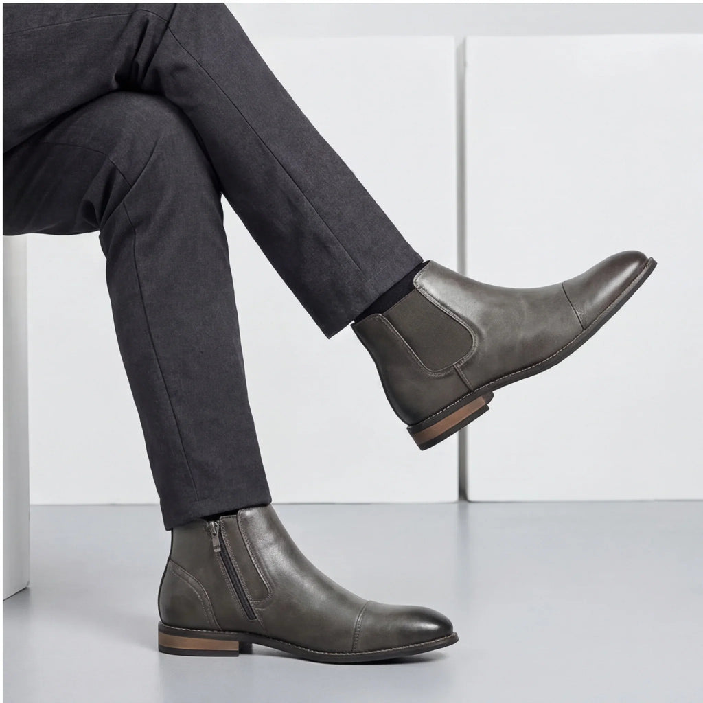 Boots Men Comfortable Fashion 2025 Brand Boots Leather