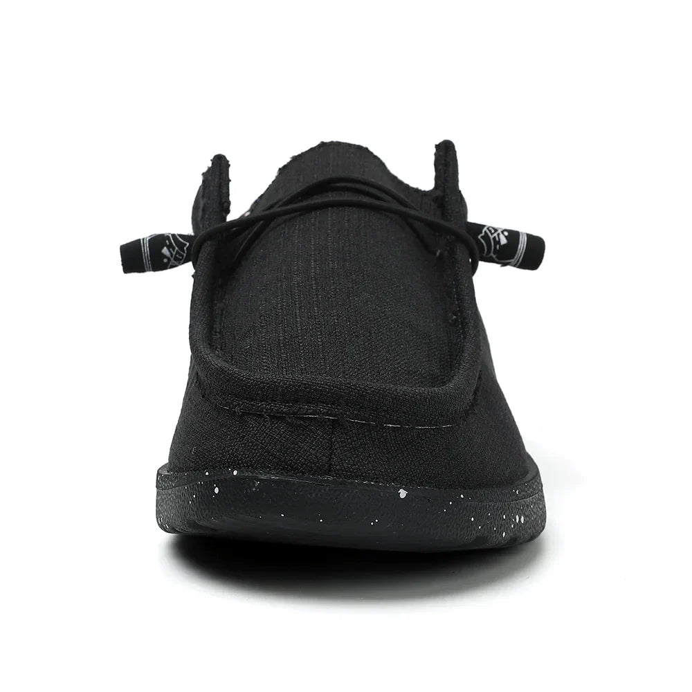 Plus Size Men's Solid Color Breathable Slip On Classic Loafer Shoes Comfy Casual Durable Lightweight Walking Shoes