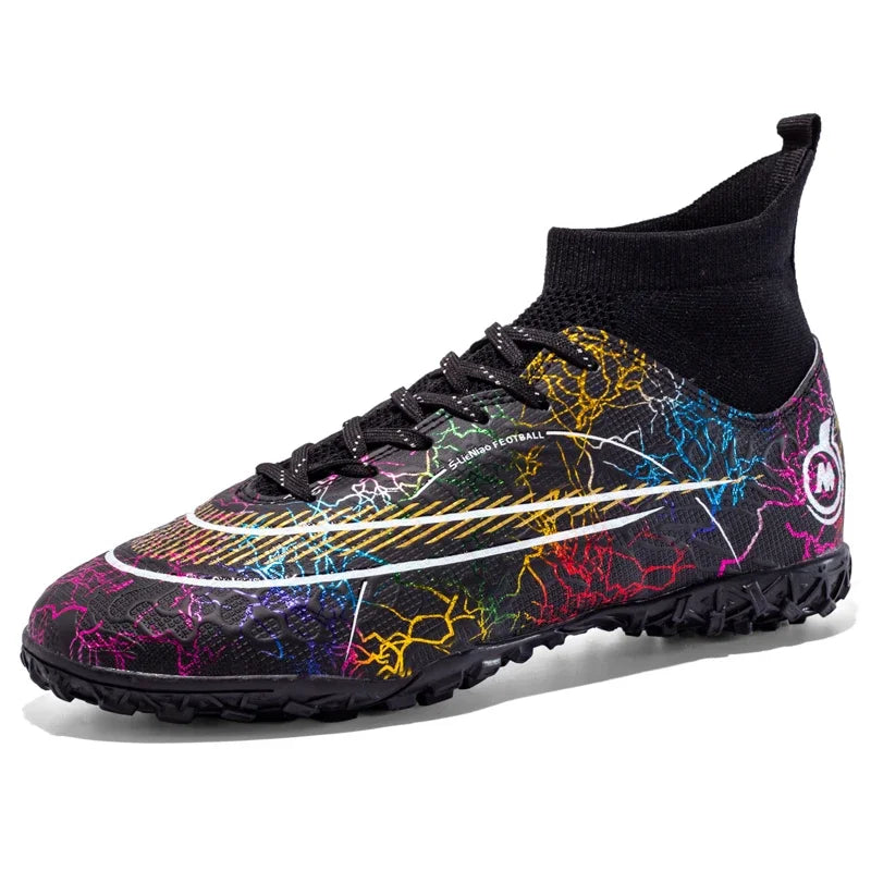 FG/TF Soccer Shoes Man Outdoor Training Football Boots Woman Sneakers Ultralight Non-Slip Sport Turf Soccer Cleats  Large Size