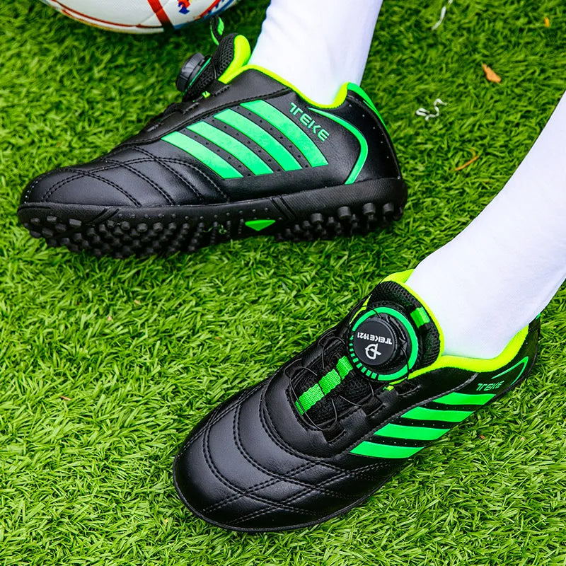 Personality Stylish And Comfortable Boys Girls Training Game Sneakers Indoor Outdoor Lawn Youth Student Soccer Shoes 29-39#