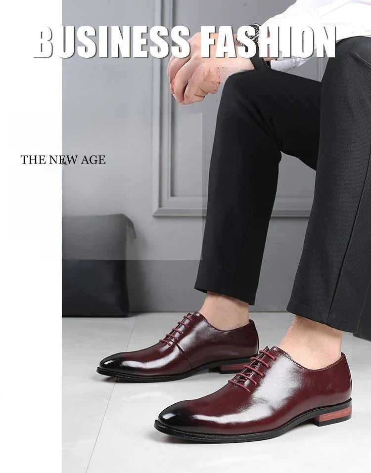 Fashion Business Dress Men Shoes Classic Leather Men's Formal Shoes Comfortable Slip On Dress Shoes Men Oxfords Size 47 48